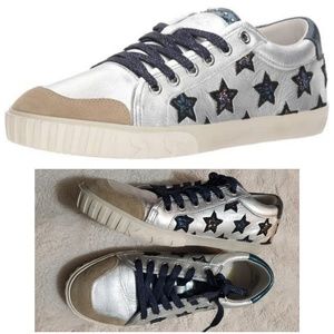 Ash Womens Leather Stars Print Majestic Sneakers W
